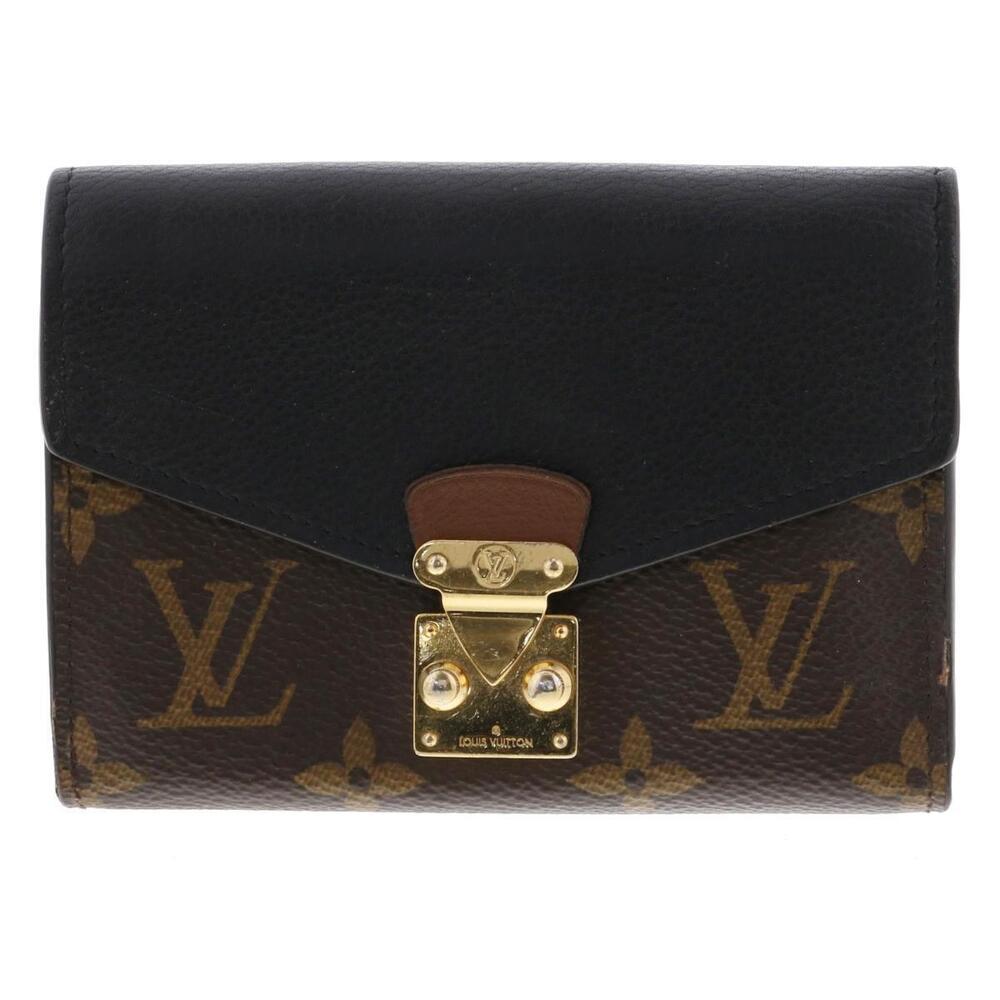 LOUIS VUITTON Portefeuille Pallas Compact Tri fold Wallet Monogram Brown - Picture 1 of 6